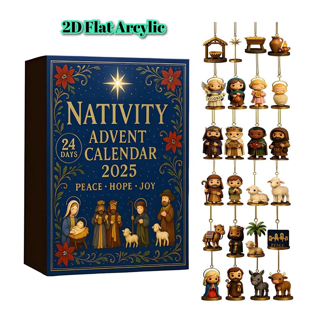 24 Days Christmas Nativity Jesus Advent Calendar Countdown Calendar Collectibles Christmas Advent Calendar Christmas Party Decor