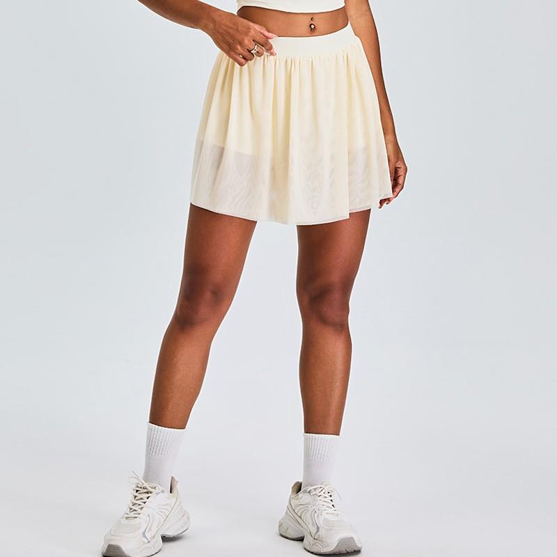 Womens A-Line Pleated Tennis Skort With Built-in Shorts Quick-Dry Sport Skirt Yoga Running Gym Workout