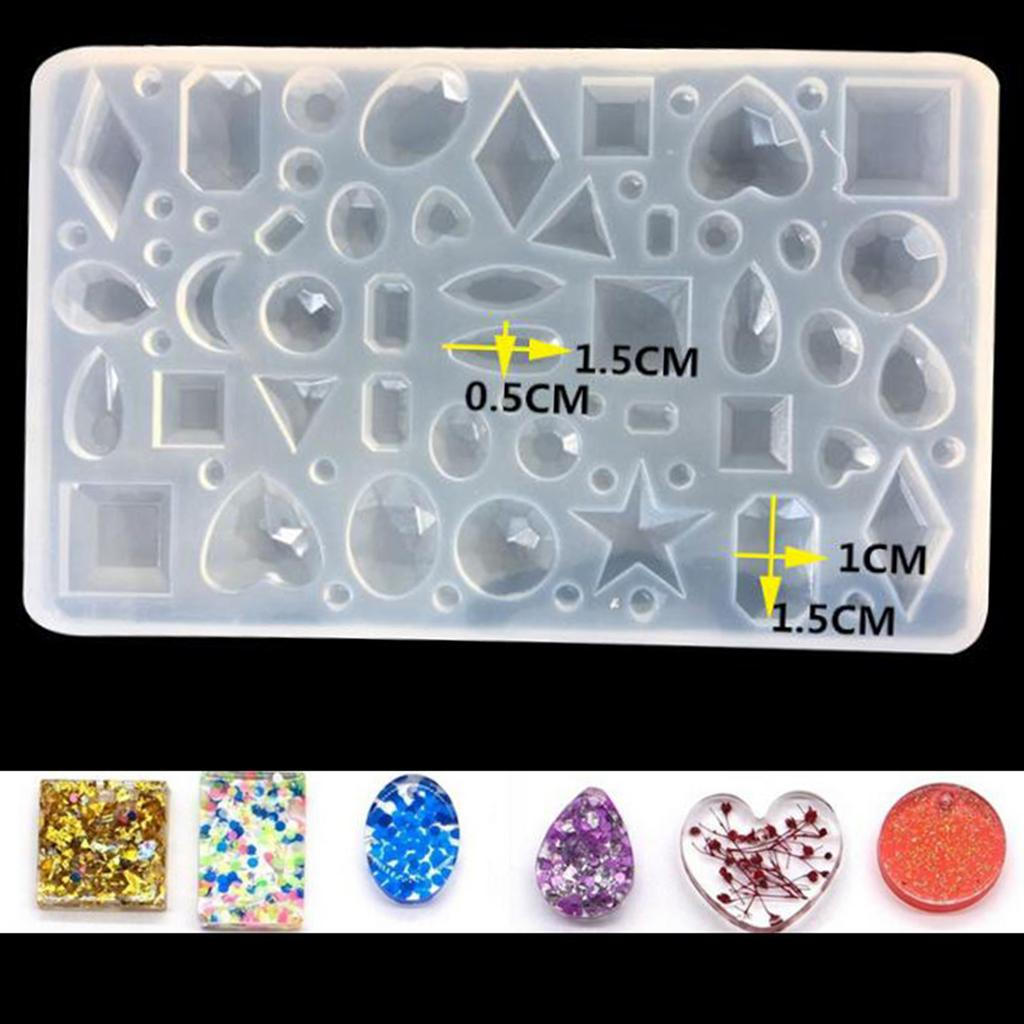 Multi Designs Cabochon Silicone Necklace Pendant Resin Jewelry Making DIY Hand Craft Epoxy