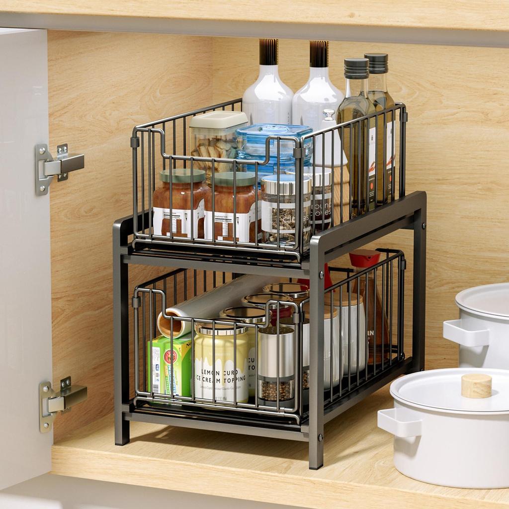 Luxurious Multi-Layer Detachable Kitchen Countertop Storage Rack