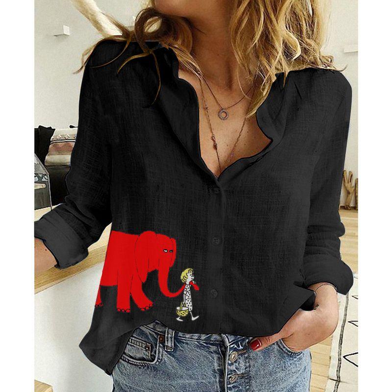 Casual Loose Long Sleeved Linen Shirt Casual Loose Long Sleeves Linen Shirt