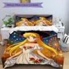 3-teiliges Sailor Moon Bettwäsche-Set. Weich und bequem, ohne Kern. (1x Bettbezug + 2x Kissenbezüge) yy251010136