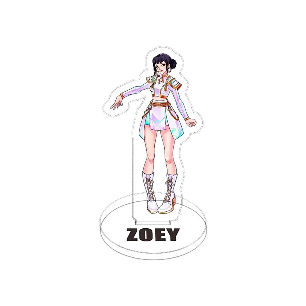 Blue Cat Transparent Double-Sided Acrylic Desktop Ornament