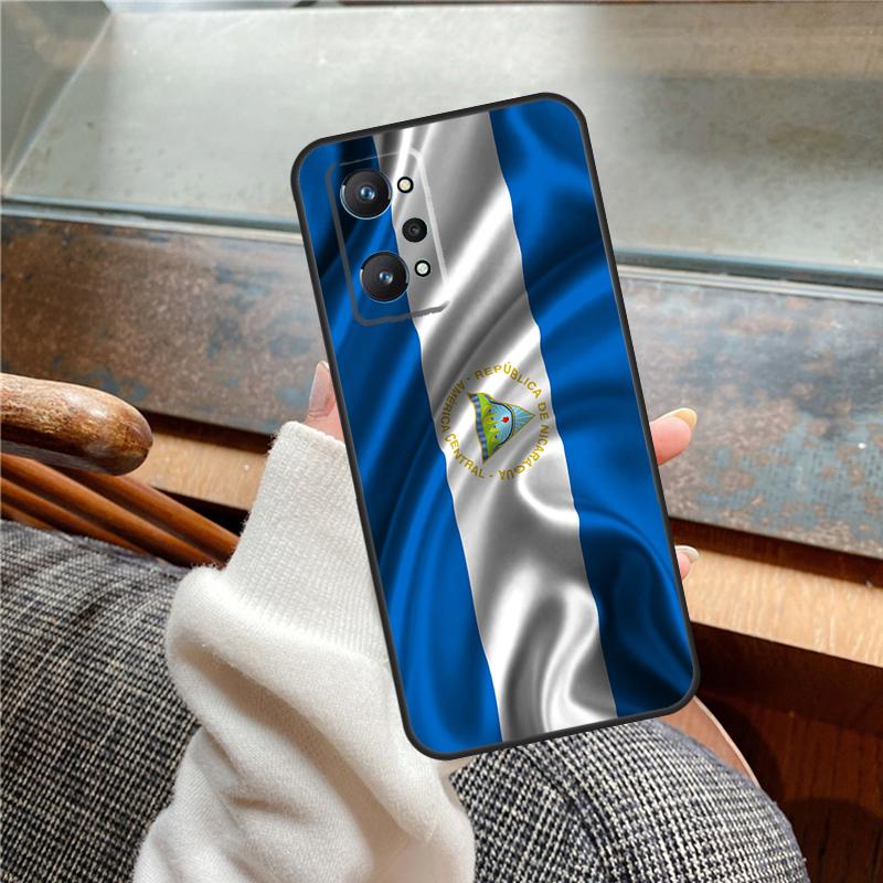 Nicaragua Flag Case For Realme 15 Pro GT7 GT6 11 12 13 14 Pro Plus C55 C51 C53 C35 C33 C61 C65 C67 C71 C75