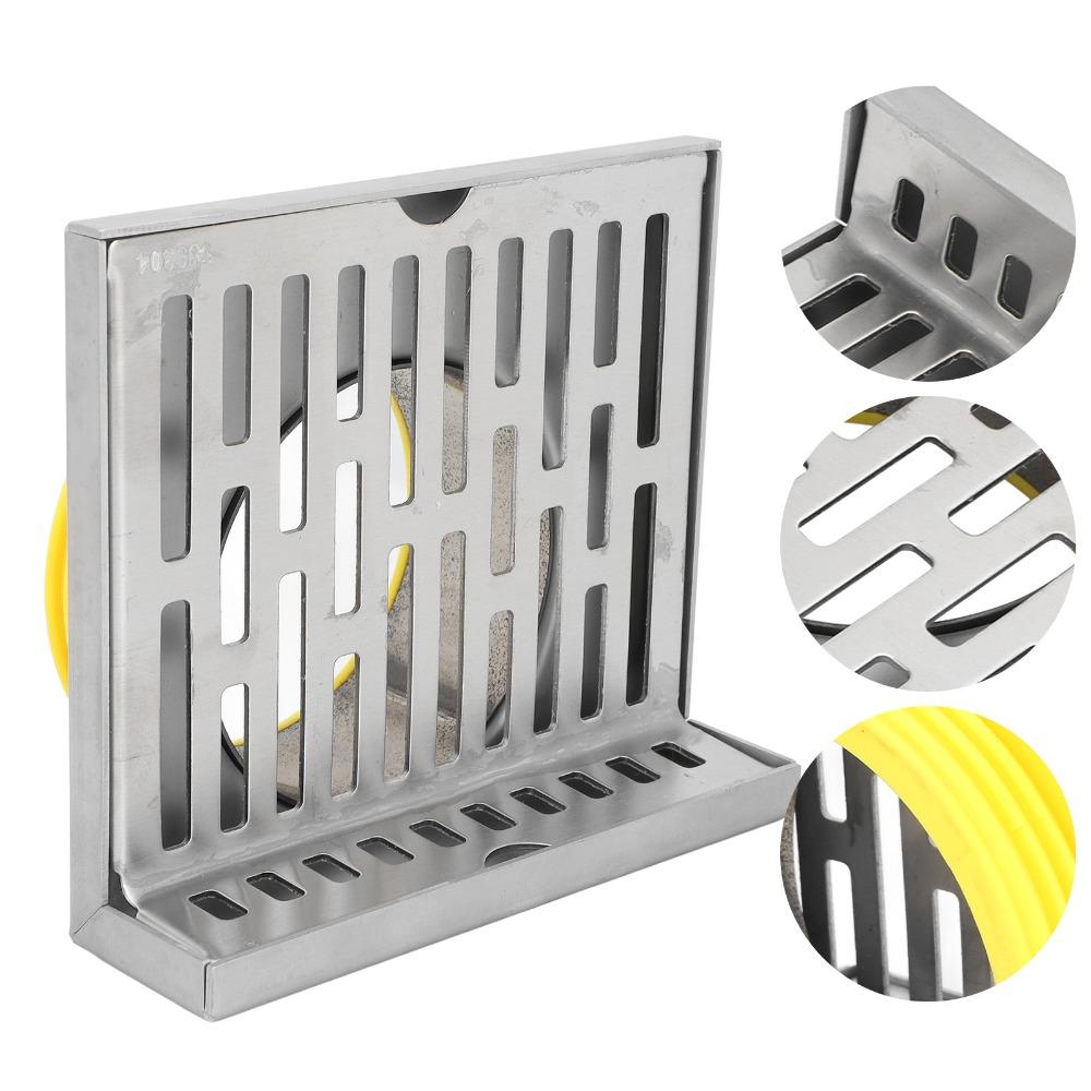 Right Angle Design Corner Floor Drain L-Shaped Side Floor Drain Durable Wall Corner Drain  Bathroom