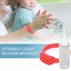 Portable Adults Kids Liquid Wristband Hand Dispenser Hand Wash Gel Storage Wrist Strap for Outdoor Sport Travel