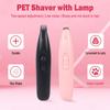 Professional Dog Grooming Clippers Cordless with LED Light Two Speed Adjustment Small Pet Hair Grooming Clippers