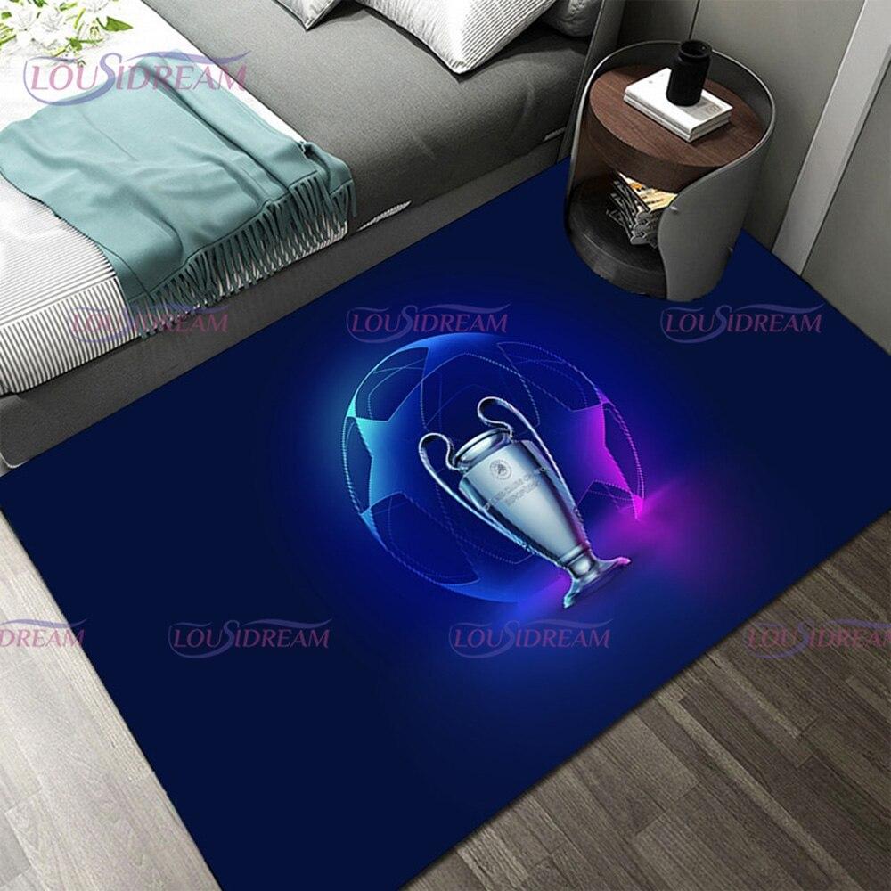 3D-Fußball-Fußball-Bilder-Teppich, Fußballfeld-Druck, Teppiche für Schlafzimmer, Wohnzimmer, Teppich, Hauseingang, Fußmatte, Kinderzimmer-Teppich