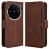 For vivo X100 Pro 5G Case Wallet Leather Phone Cover with Multiple Card Slots
