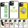 Vegan Vegetarian Quotes Phone Case Cover For iPhone 17 Air 15 16 14 13 12 Pro Max 11 Pro Max Plus Coque Shell