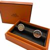 Excellent HERMES Cufflinks cufflinks Serie motif Crude Cell Silver AG925 mens Used