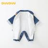 DUUDUU Baby Denim Cartoon Romper