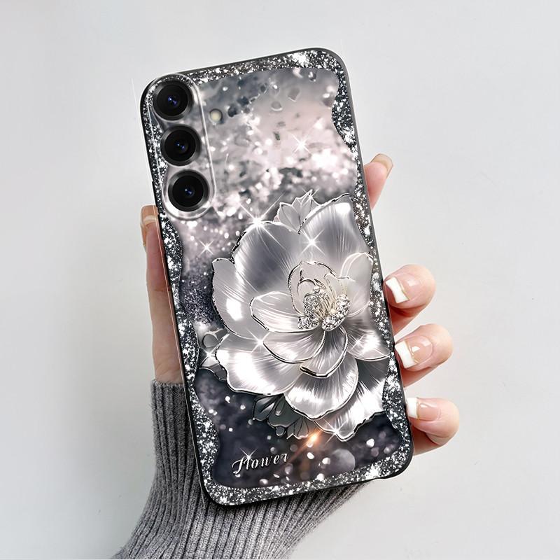 For Samsung Galaxy A26 A36 A56 5G Casing New Design 2024 Heart Printed Black Matte Soft Silicone Protective Cover Case