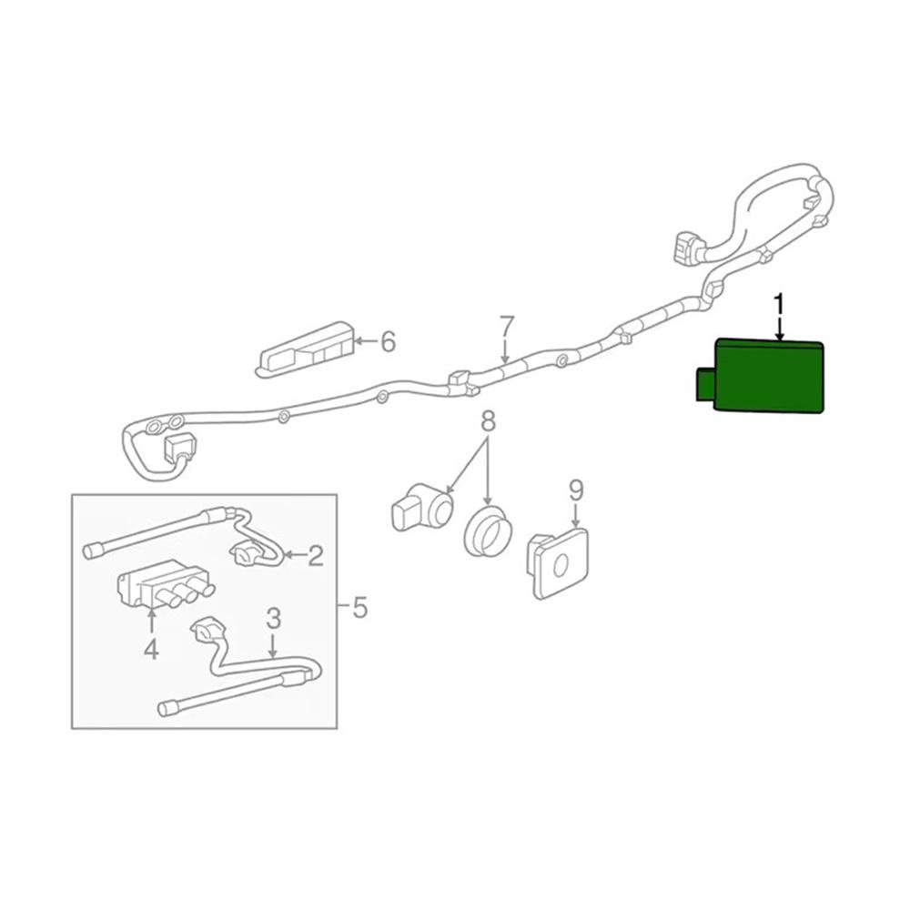 Blind Spot Assistant Radar Sensor 84129137 For Chevrolet Equinox Buick