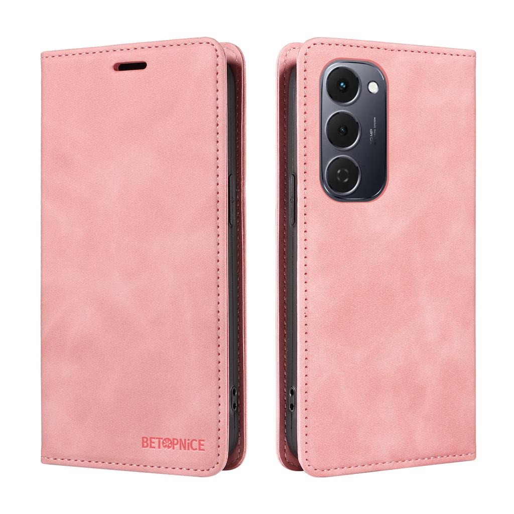 For TECNO Spark 40 Pro+ 4G Case BETOPNICE Magnetic Closure RFID Blocking Wallet Stand Leather Phone Cover
