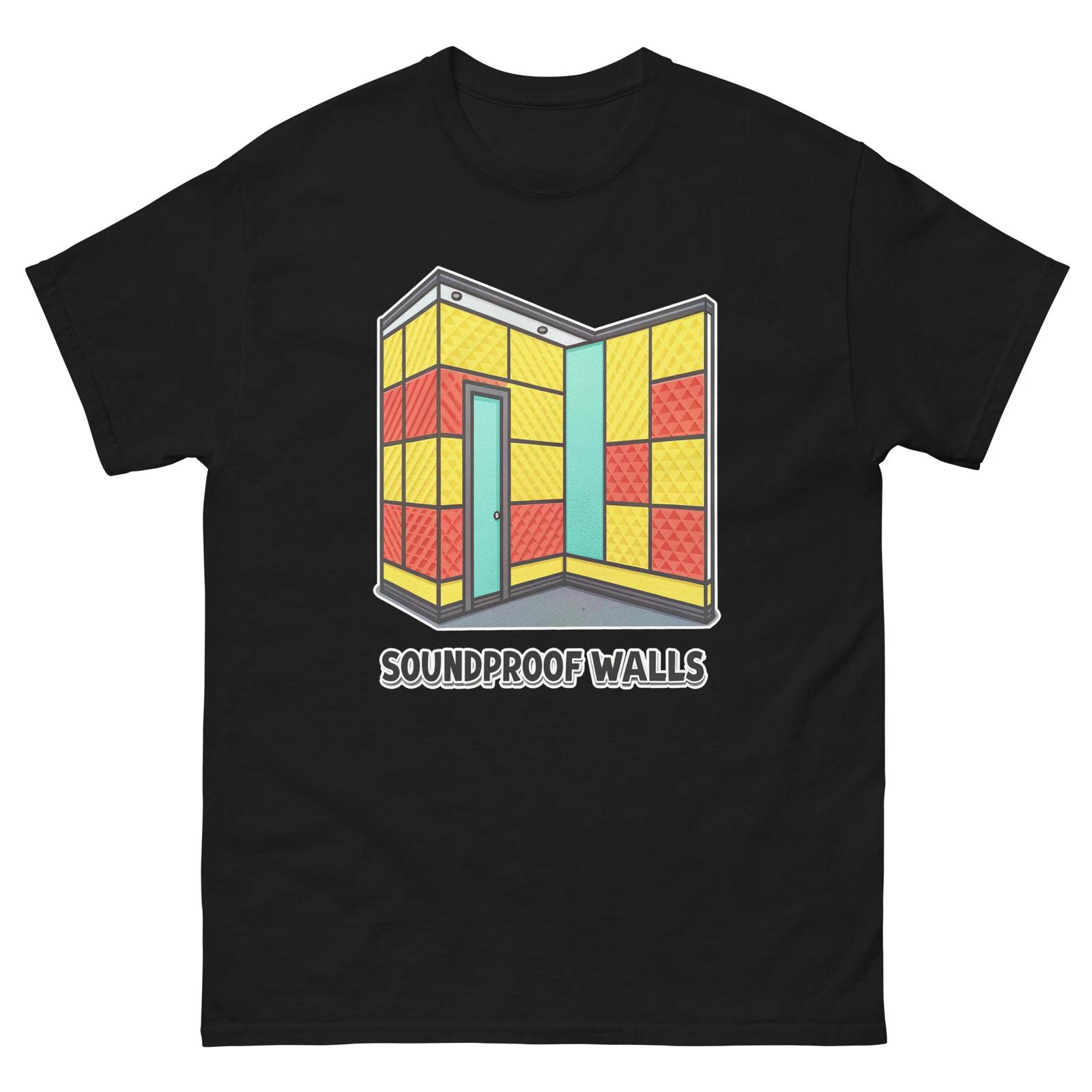 Звукоизолированные Стены Ночной Клуб Бар Ночная Жизнь Вечеринка Футболка 3XL