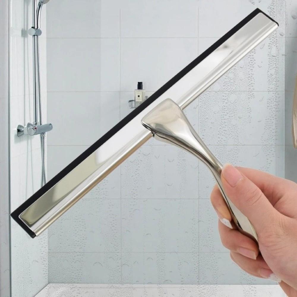 Stainless Steel Glass Wiper Hanging Window Wiper Cleaning Tool Shower Squeegee Kitchen