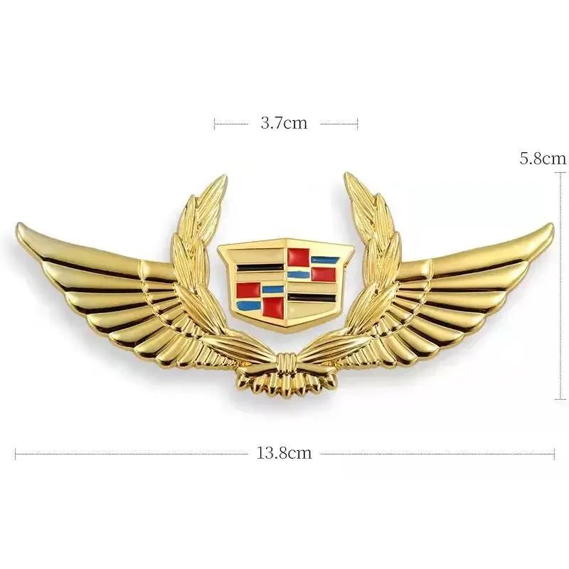 Metallo per Cadillac Escalade ATS BLS CTS CT4 CT5 CT6 EXT STS SLS SLR SRX XLR Adesivo per Auto Emblema Laterale Finestrino Badge Portabagagli Posteriore