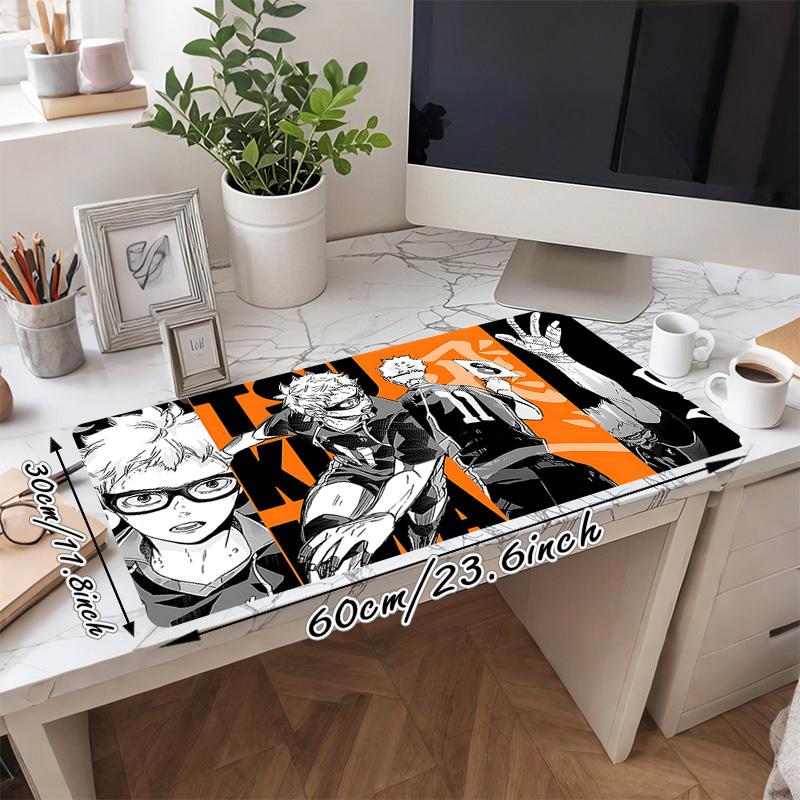 1PC TSUKIYAMA 8 Large Durable Mouse Pad Suitable for Office Desks, Gaming Desktops.Non-Slip Back P15 30cmx60cm(11.8x23.6inch)