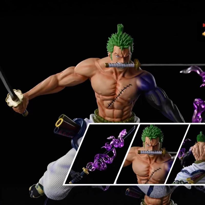 1Pcs Kid Toy Anime Figure Gk Roronoa Zoro Three-Blade Sa-Maximum Manga Anime Statue Action Figure Collection Model