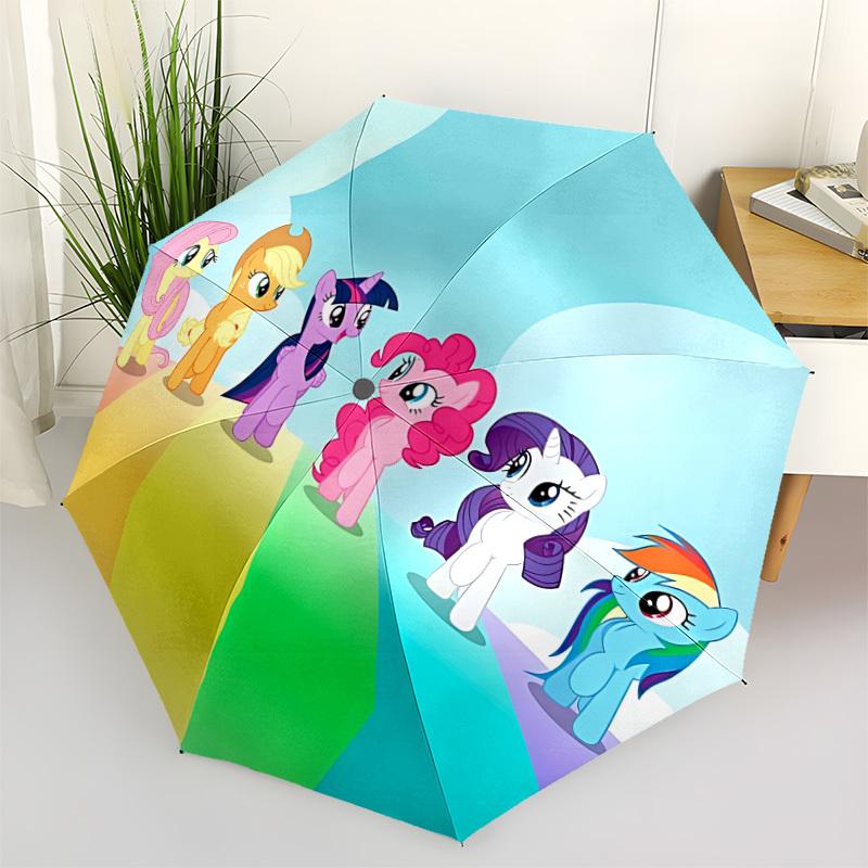 1pc My Little Pony Automatic Umbrella 8-Bone Design Compact Gear for Outdoor Travel, Perfect Gift for Friends or Family yy280828172