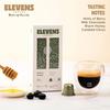 ELEVENS COFFEE | Rise & Shine | Specialty Coffee Capsules | 100% Arabica | 11 Aluminium Coffee Pods (10 + 1) | Dark Roast | Intensity 9