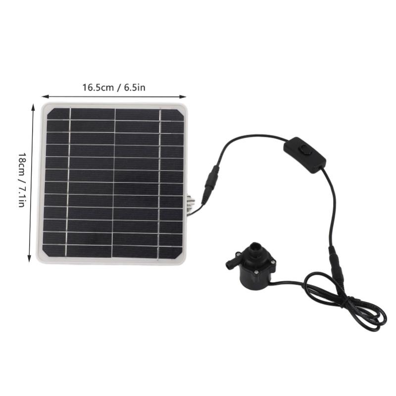 50W Solar Powered Water Pump Solar Panel Kit 24 Hour Operation Solar Panel Water Fountain Pump Kit With Switch Adjustment For
