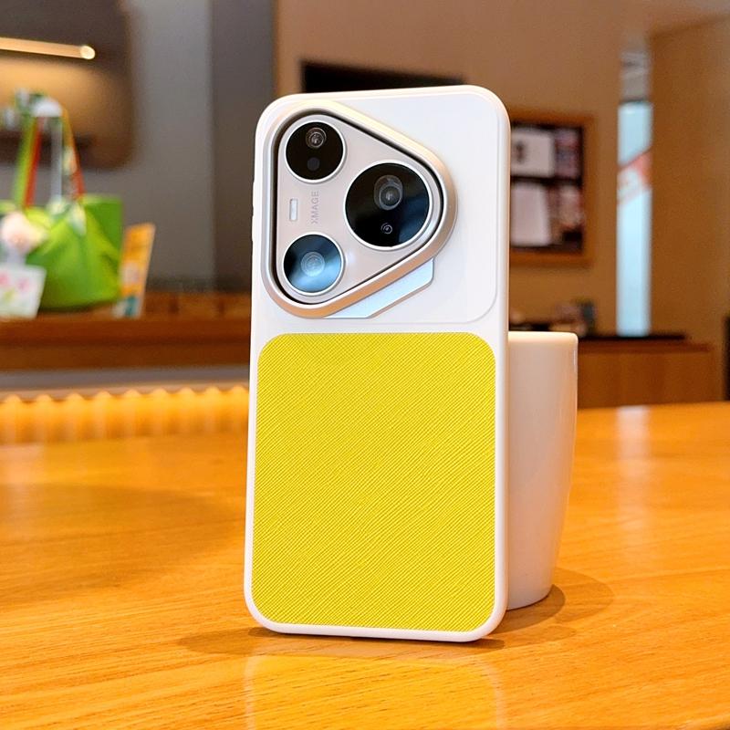 Square Back Premium Leather Phone Case For Huawei Pura 90 Pro Max/Pura 90 Pro Raised Lens to Protect the Camera Back Cover