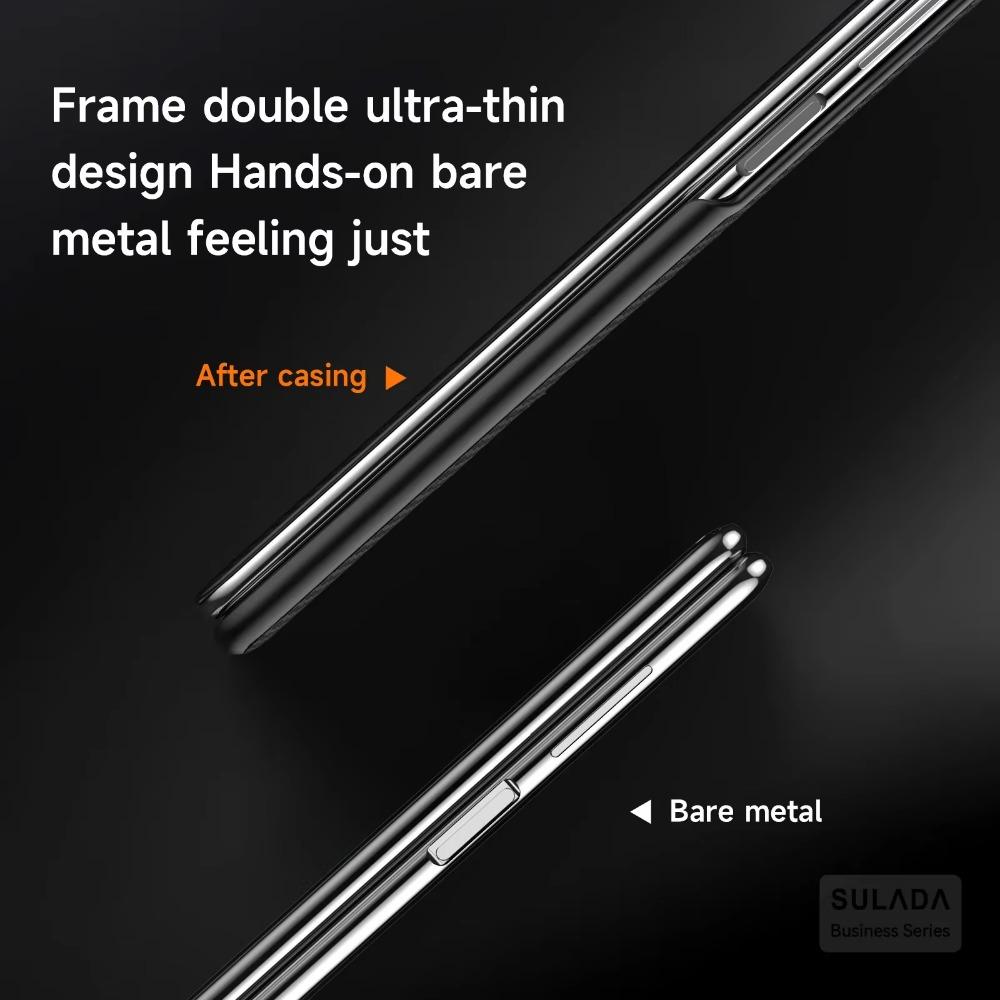 Luxury Carbon Fiber Pattern Phone Cover for Samsung Galaxy Z Fold 7 6 5 4 Case Built-in Magnetic with Card Slot Protection Cover