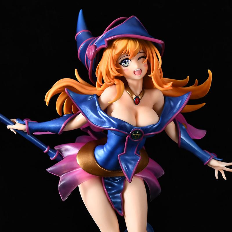 28cm Yu-Gi-Oh Dark Magician Girl 2.0 Figures Two-Dimensional Girl Kawaii Magician Doll Collector Japanese Dolls Pvc Gift