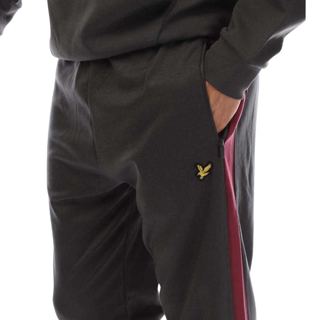 Lyle & Scott Mens Fleece Colour Block Stitched Fly Detail Jogging Bottoms