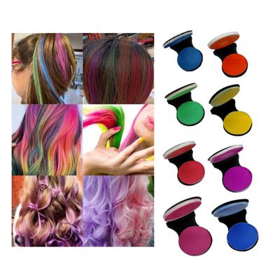8Pcs Einweg DIY Haar Farbstoff Pulver Wasserlösliche Bunte Haar Kreide Pulver Temporäre Spray Pastell Frisur Werkzeuge