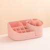 Multi-Functional 2-in-1 Desk Organizer Rotating Storage Box Large Capacity Office Supplies Stationery Markers Cosmetic Organizer