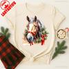Christmas Horse Digital Download for Holiday TShirts Mugs  Farmhouse Decor Simple Loose Casual Fashion Chinese Zodiac Horse