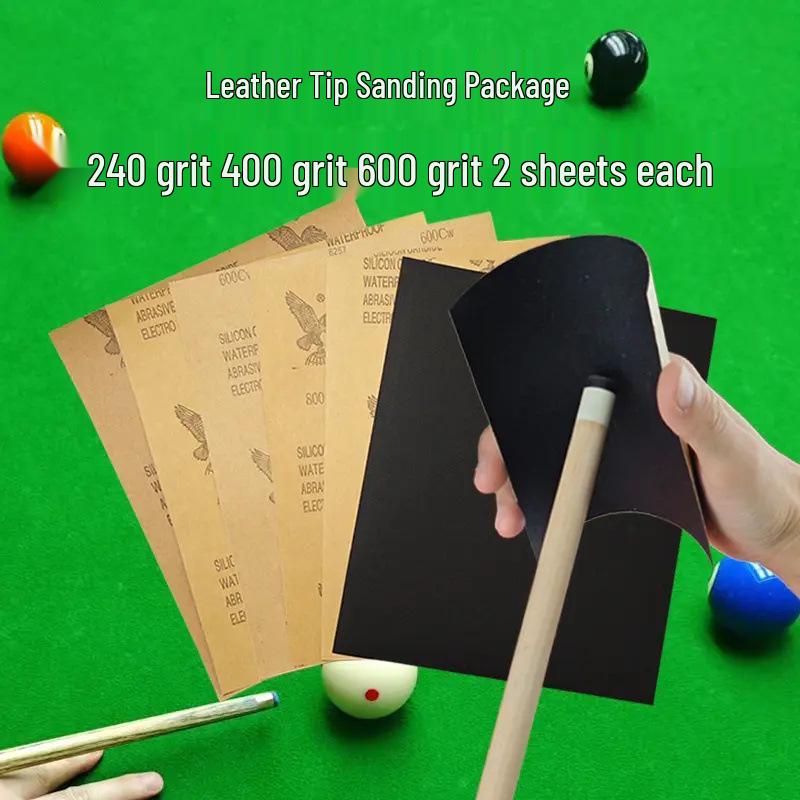 Billiard Cue Tip Repair Sandpaper with Copper Ferrule