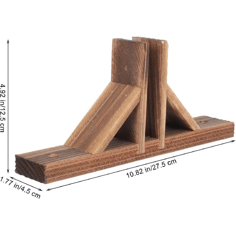 Milisten Room Divider Support Feet 2pcs Garden Fence Wood Garden Fencing Wooden Triangle Picket Fence Base Wooden Garden Trellis Stand Privacy Screen