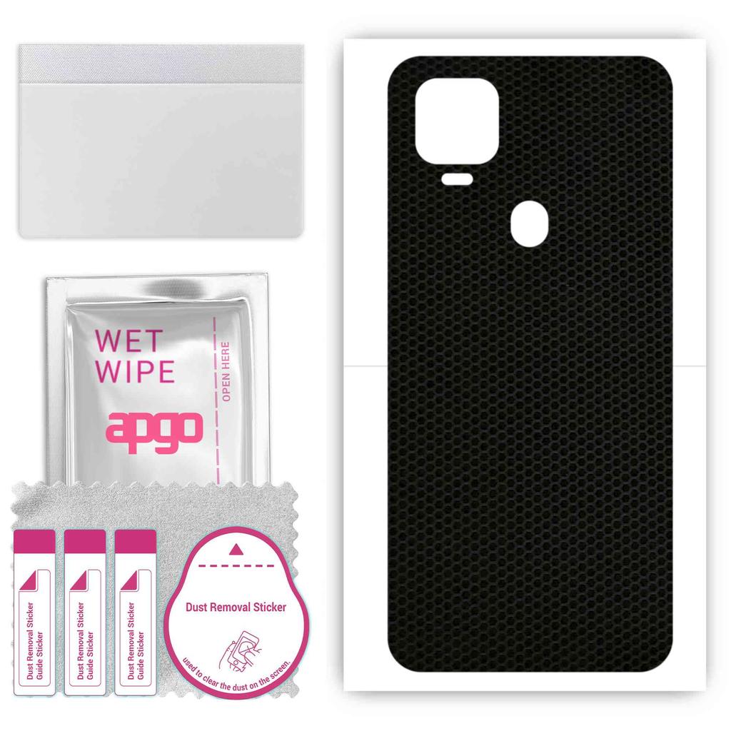 apgo Protective Skin Sticker for the Back Compatible with ZTE Blade V2021 5G, Wrap Film, Foil, Vinyl - Pattern Matrix