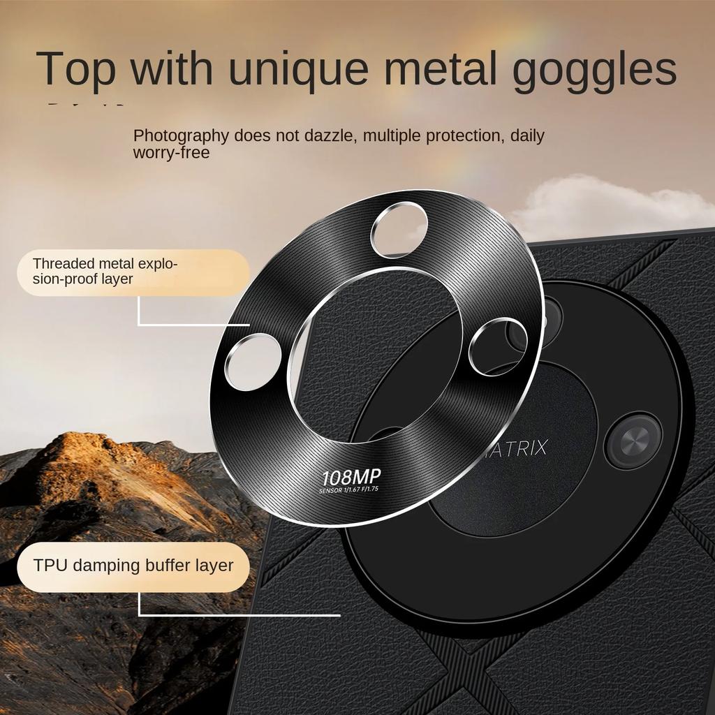 For Honor X60 X60 Pro X60 GT high-luxury vegan leather metal lens protection anti-drop and anti-fingerprint phone case