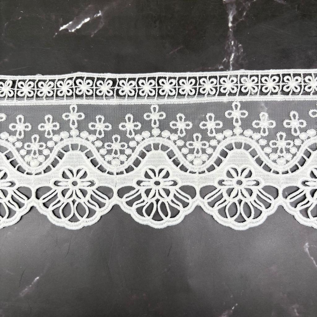 Water-Soluble Lace Milk Silk Embroidered Lace, Dress Women'S Clothing Children'S Clothing Hem Hollow Decoration