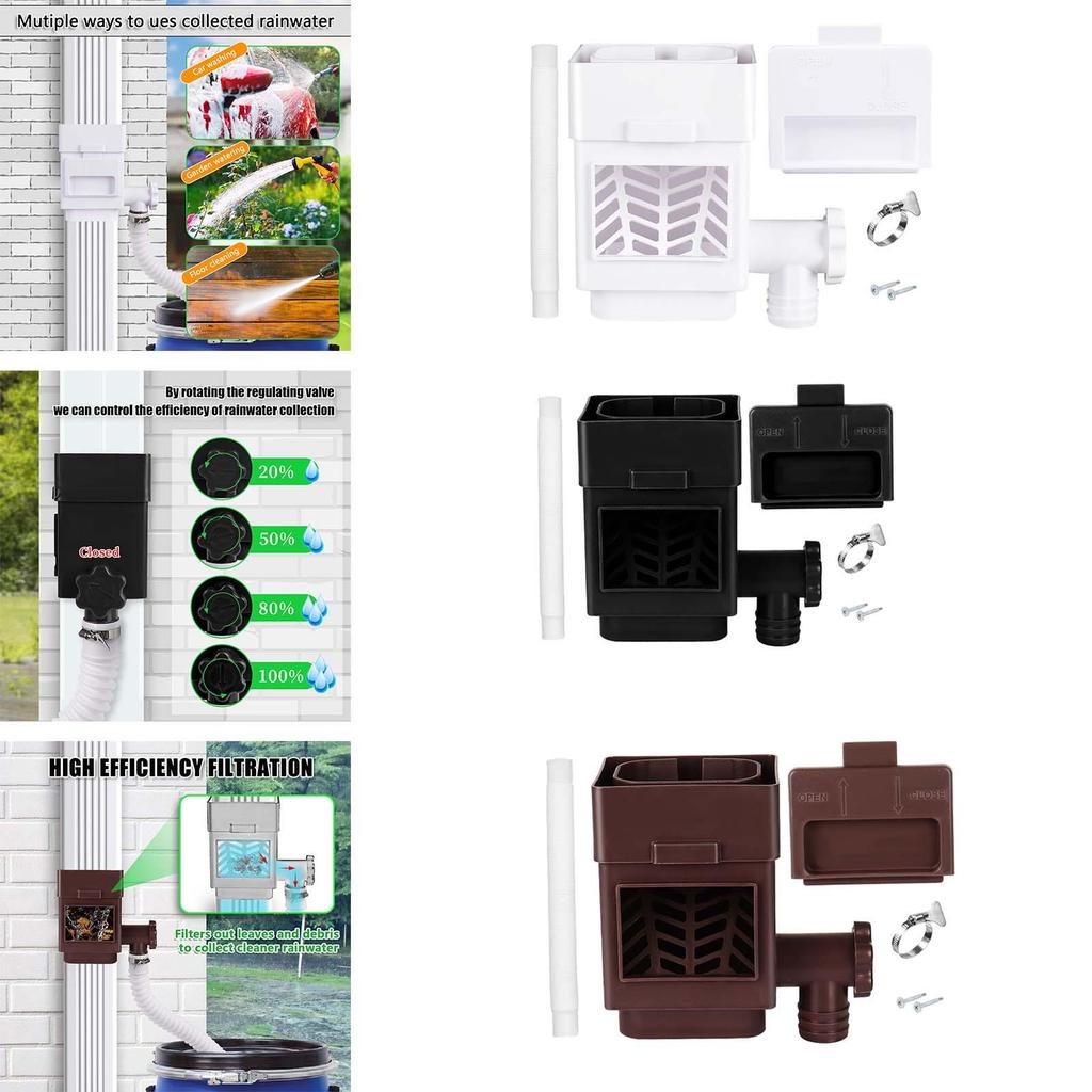 Rainwater Collection System Raindrop Collection High Performance Sturdy Accessories Rainwater Collector for Downspouts Yard