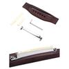6 String Folk Guitar Bridge Rosewood Acoustic Guitar Bridge Saddles Nut Pin Guitar Replacement Parts Easy To Install