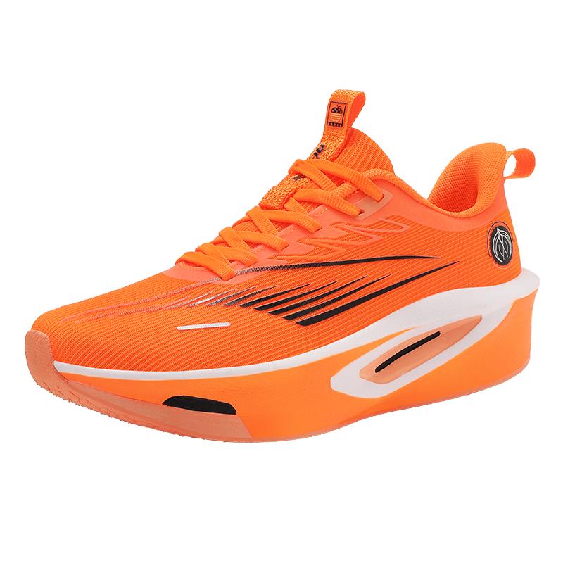 Couple Running Shoes Breathable Mesh Lightweight Cushioning Field Long-distance Running Training Sneakers for Men Women