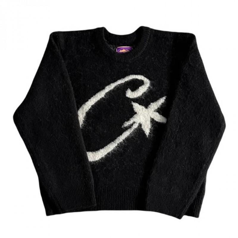 Loose Knit Cardigan Sweater Vintage Style Long Sleeve Soft Warm Top