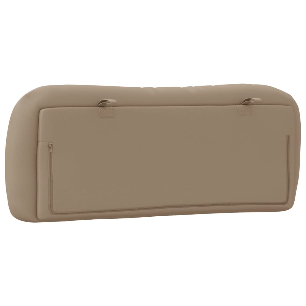 Vidaxl Headboard Pillow, Cappuccino, 100 Cm, Faux Leather
