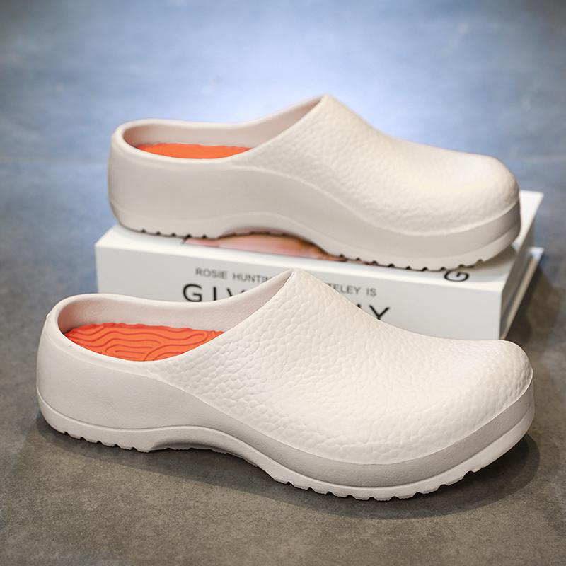 Men Slide Shoes Couples Garden Clogs Women Water Proof Chef Shoes Beach Sandal Slide Shoes For Pet Workers Outside Fishing Shoes