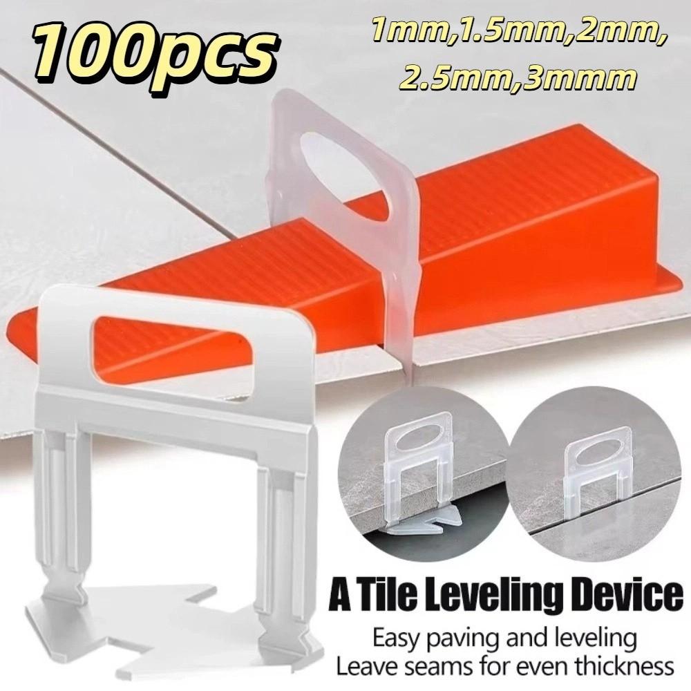 100pcs Thickened Ceramic Leveler DIY Flooring Wall Level New Locator Spacers  Tile Laying