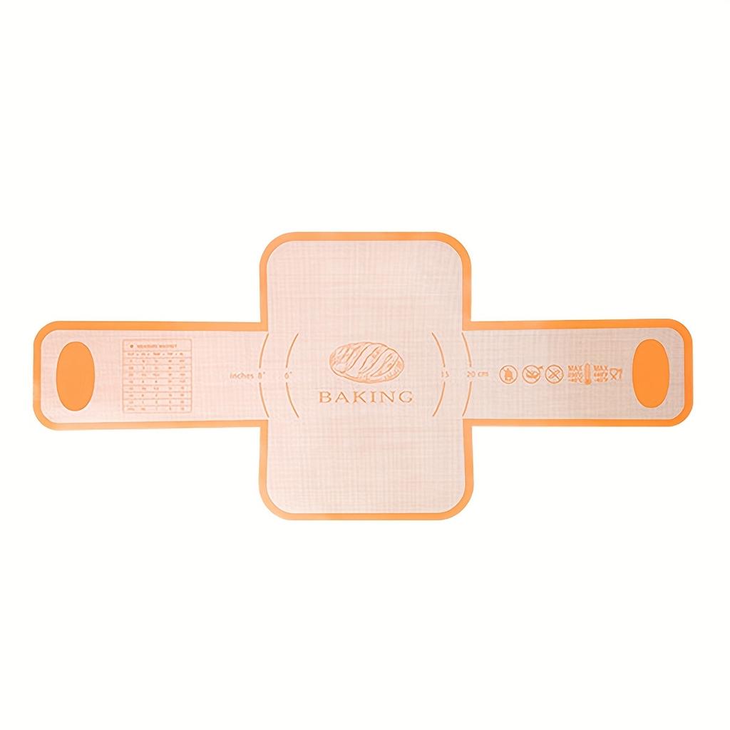 Tappetino per pane in silicone D2, fodera per teglia, riutilizzabile, resistente al calore, con manico lungo, antiaderente, facile da pulire.