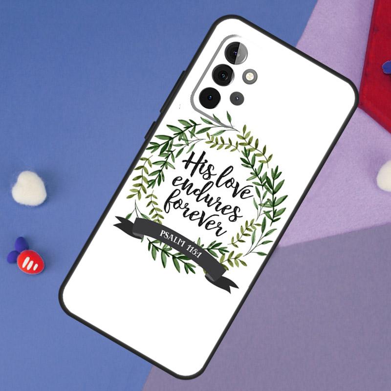 Bible Qutoes Verse Belief God Jesus Case For Samsung Galaxy A15 A54 A34 A14 A13 A53 A16 A26 A36 A56 A12 A22 A32 A52 A06 A35 A55