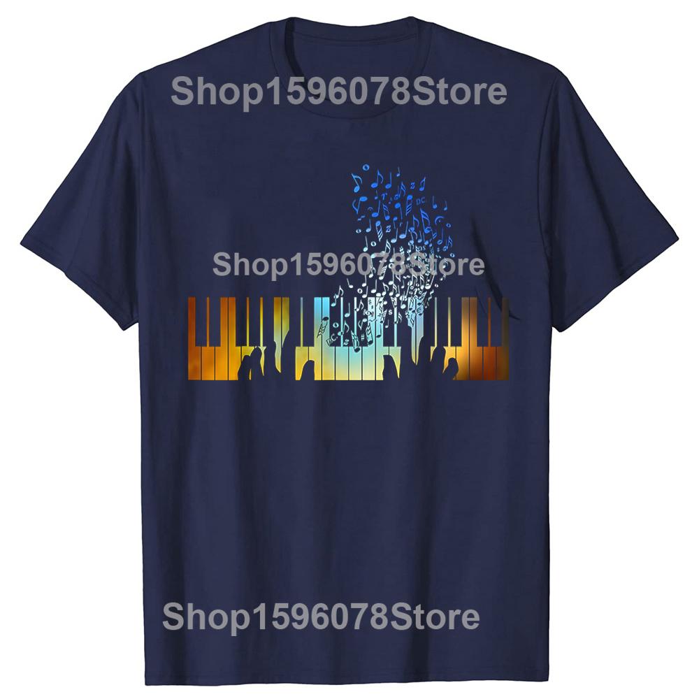 Funny Piano Keyboard Pianist 100 Cotton Tshirts Men Womens Fashion Casual Tshirt Loose Oversized Streetwear T Shirt