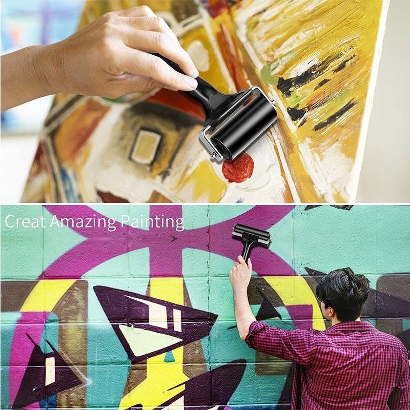 Brayer Roller Mat Tweezers Remover Set Craft Stamping Brayer Tools for Crafting Printmaking